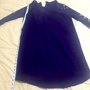 Elegant Purple Long Sleeve Dress